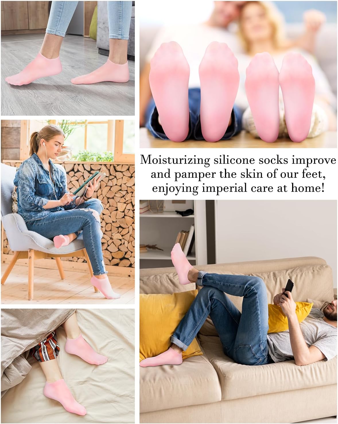 S5 SilicSox silikonové hydratační ponožky